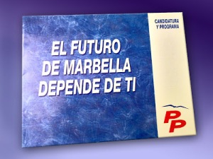 Folleto candidatura y programa PP elecciones Marbella
